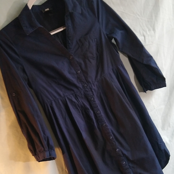 H&M Dresses & Skirts - H&M Junior SZ 2 100% Cotton Navy Dress
